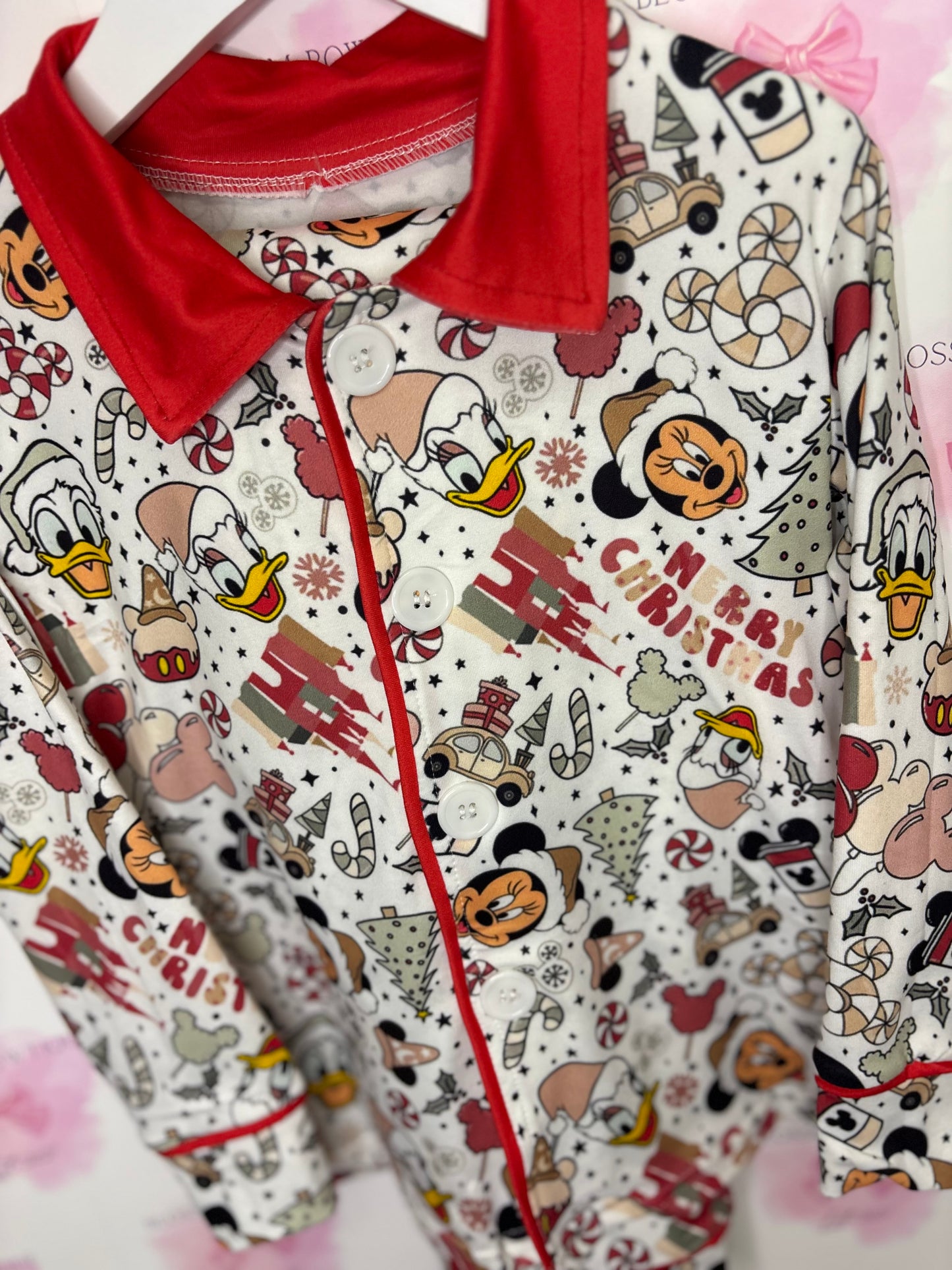 Children’s mickey Christmas pyjamas (PRE ORDER)