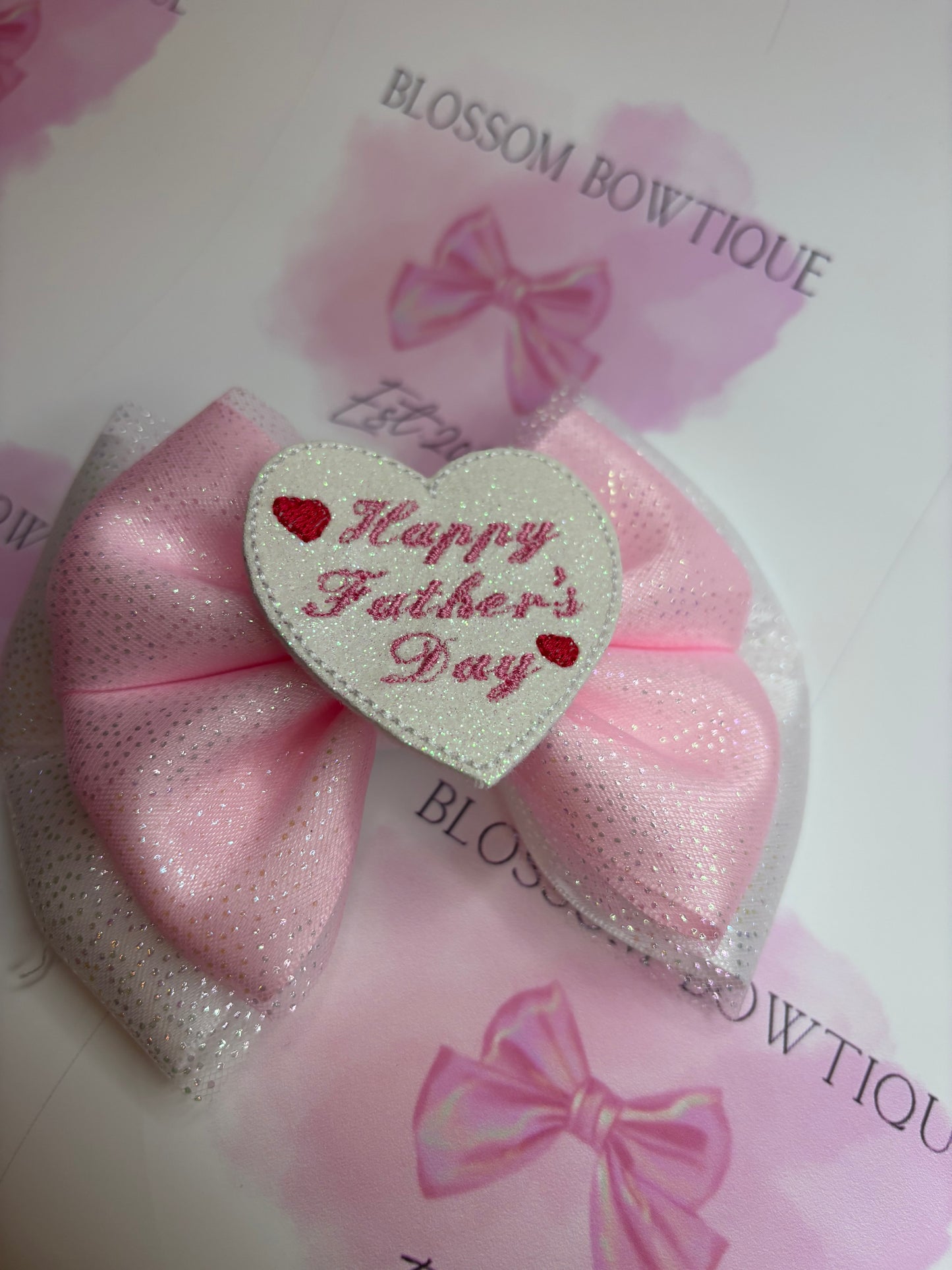 Happy Fathers Day (Pink & Blue option)