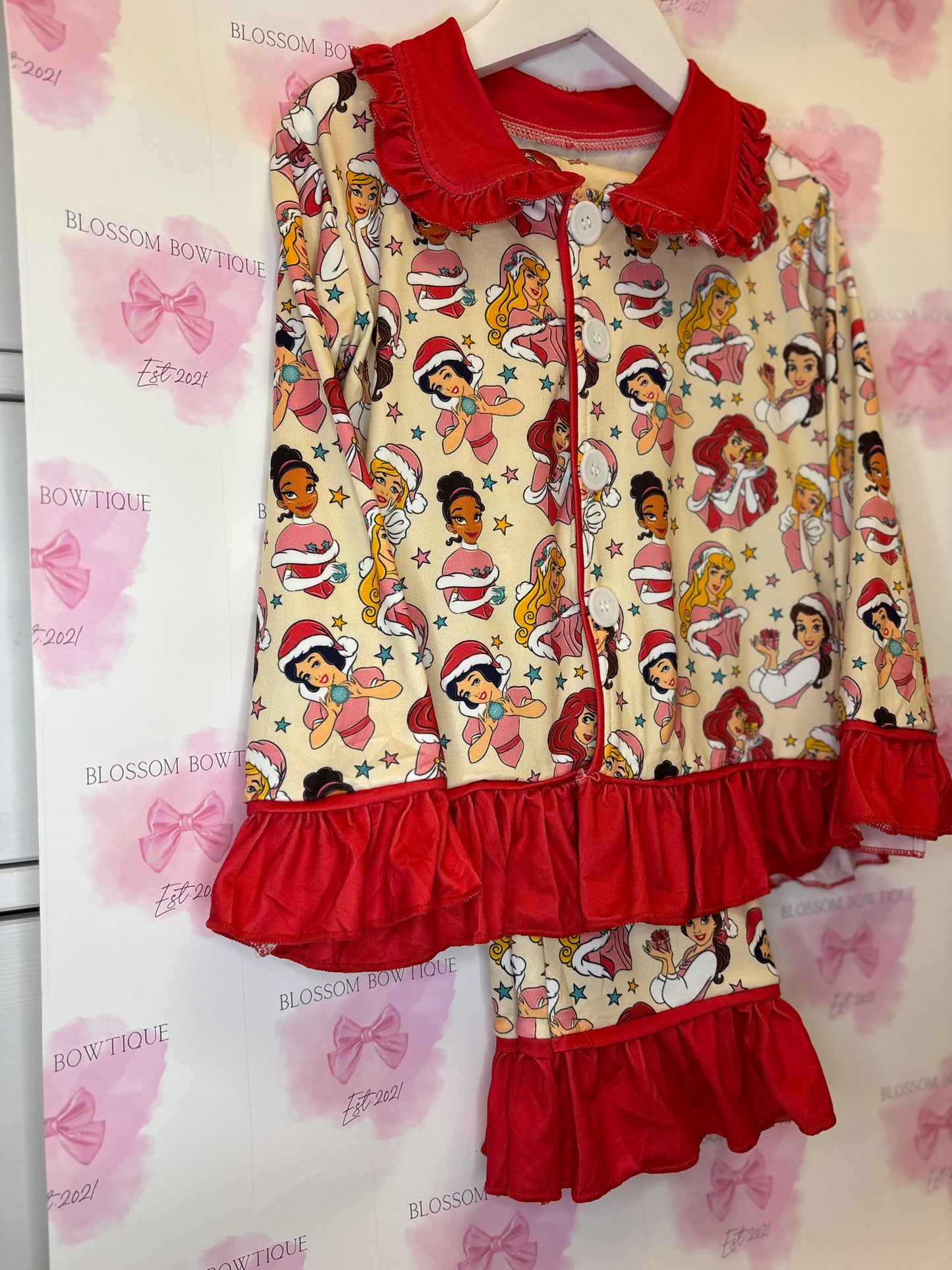 Princess dreams Christmas girls pyjamas (PRE ORDER)