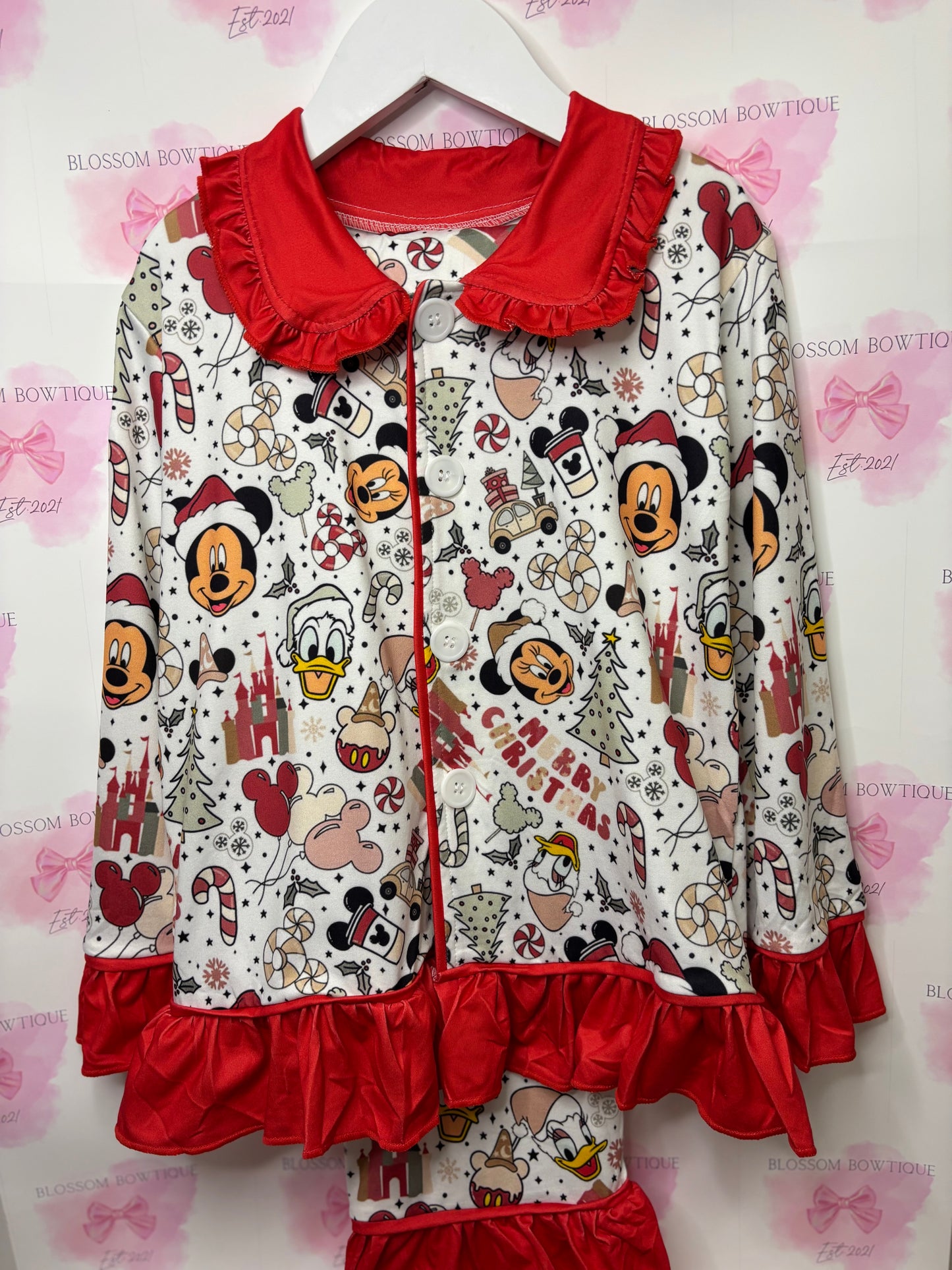 Children’s mickey Christmas pyjamas (PRE ORDER)