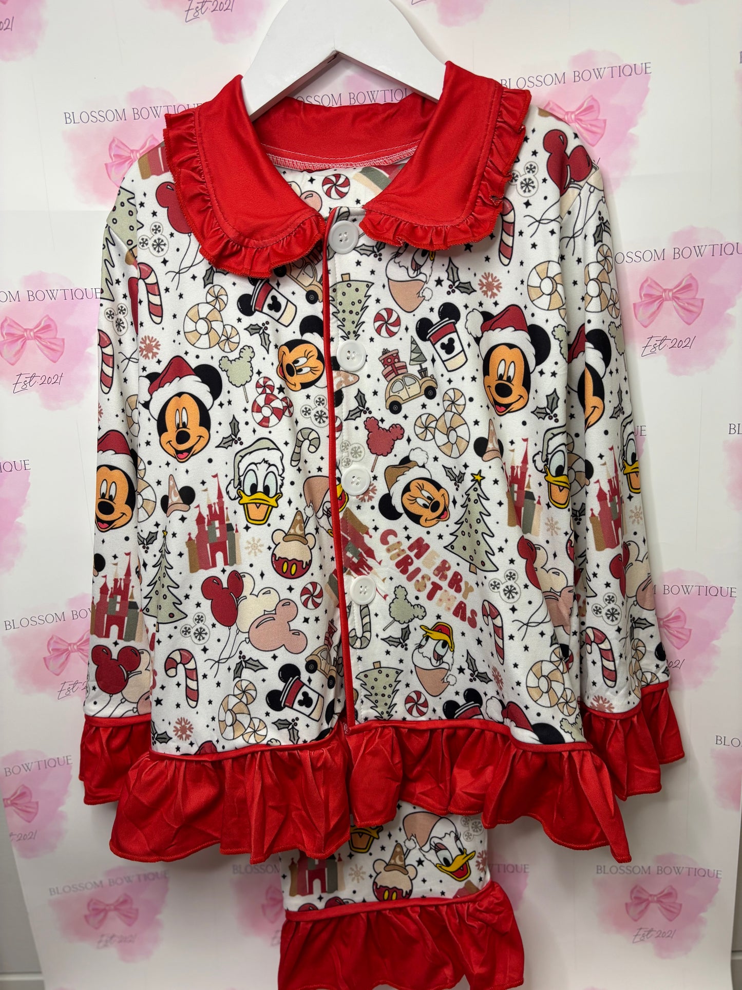 Children’s mickey Christmas pyjamas (PRE ORDER)