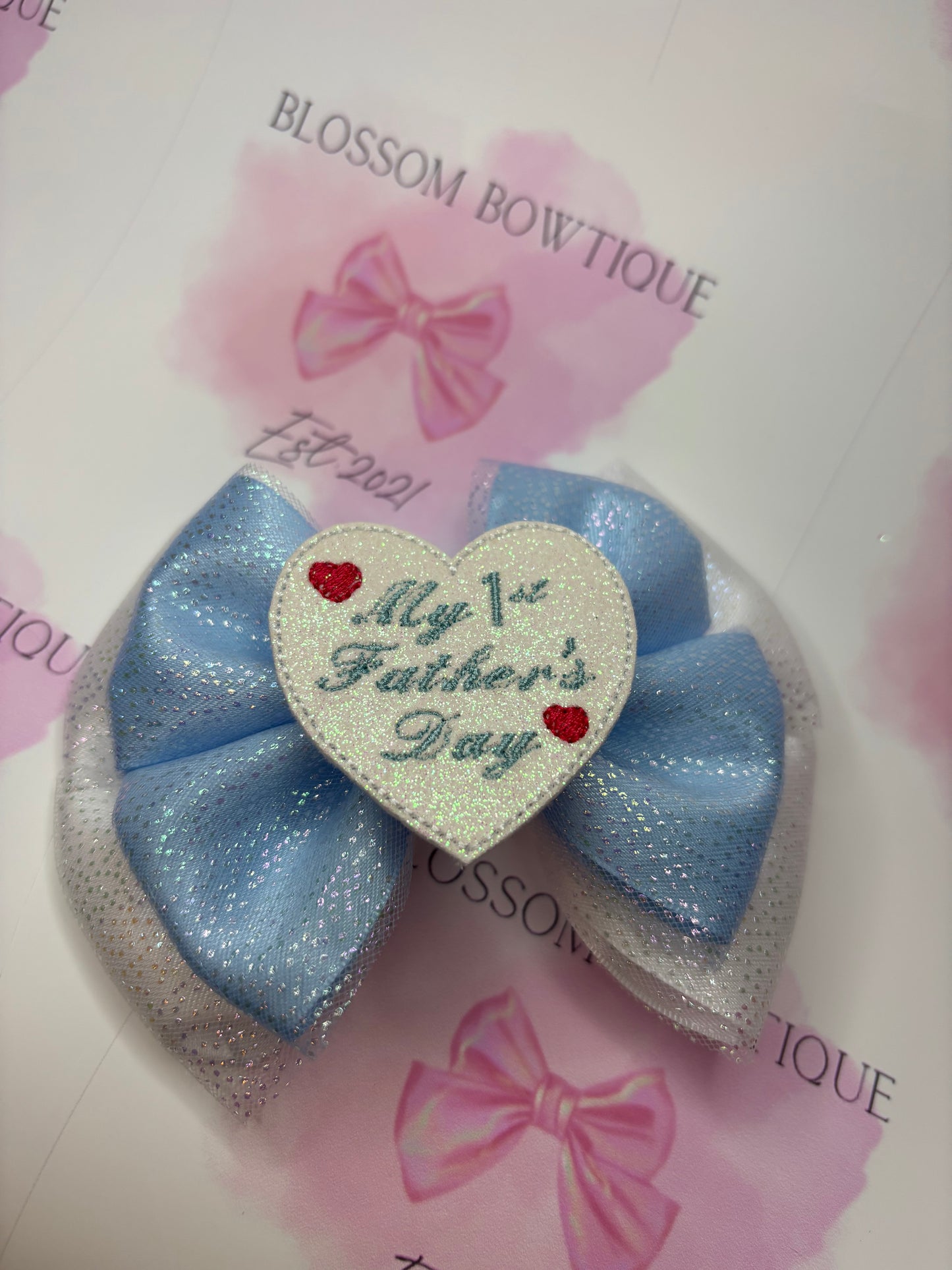 My 1st Father’s Day (pink & blue option)