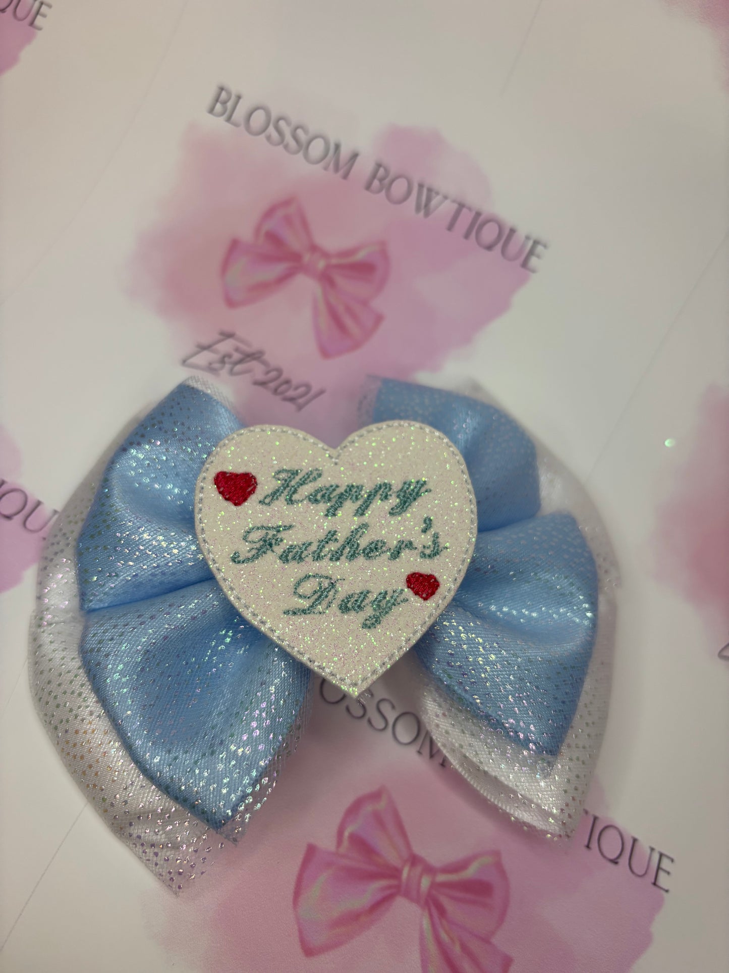Happy Fathers Day (Pink & Blue option)
