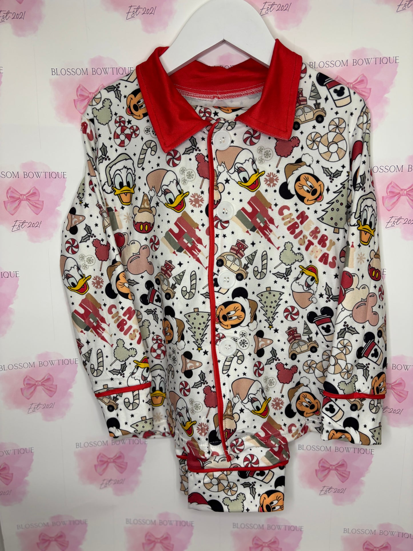 Children’s mickey Christmas pyjamas (PRE ORDER)