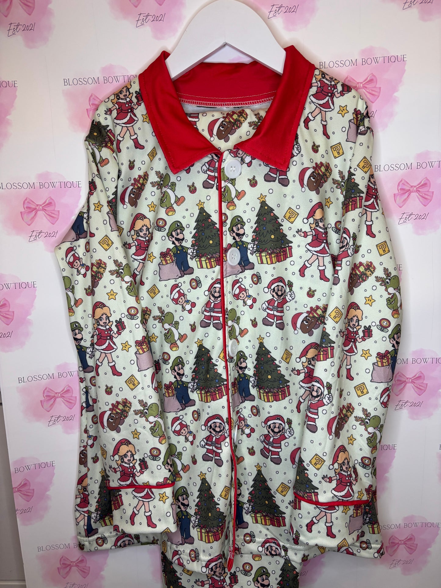 Mario boys Christmas pyjamas (PREORDER)