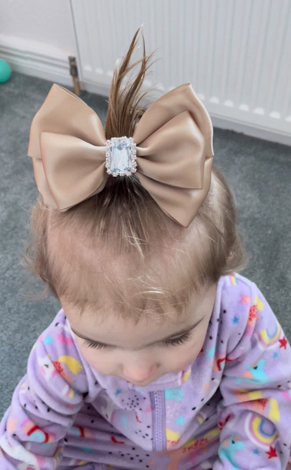 Double layer Gemstone bow