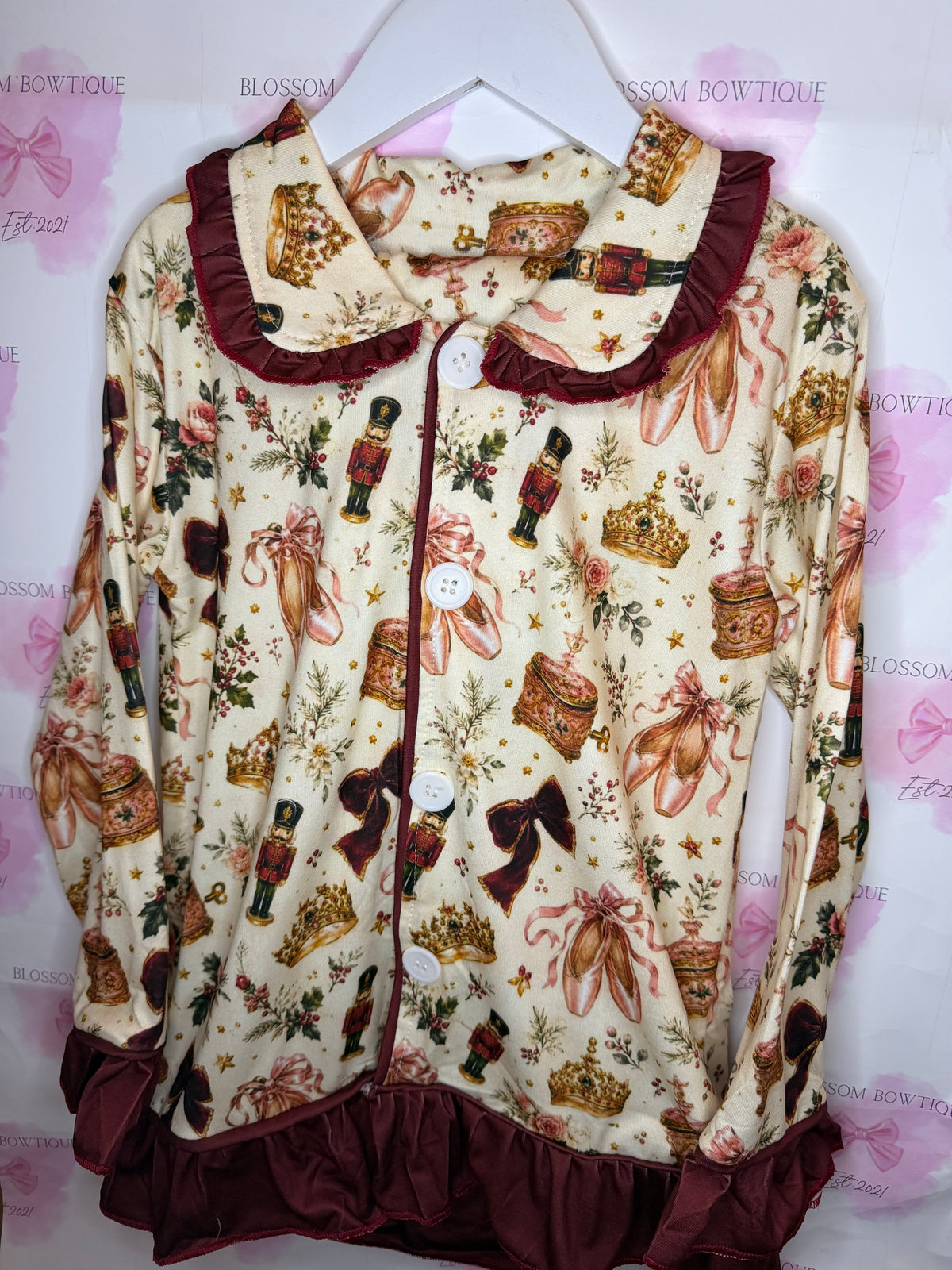 Royal nutcracker girls Christmas pyjamas (PREORDER)