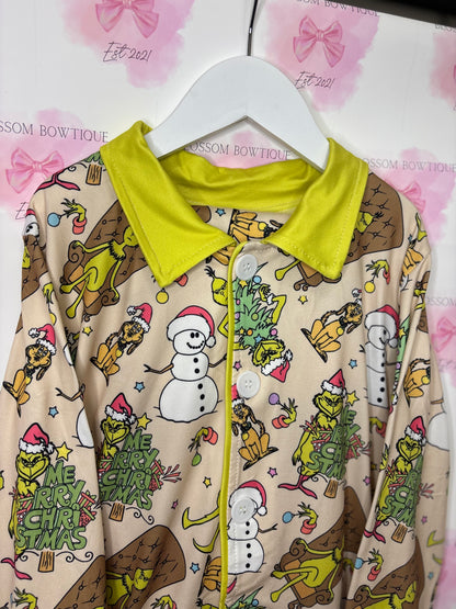 You’re a mean one! Boys Christmas pyjamas (PRE ORDER)