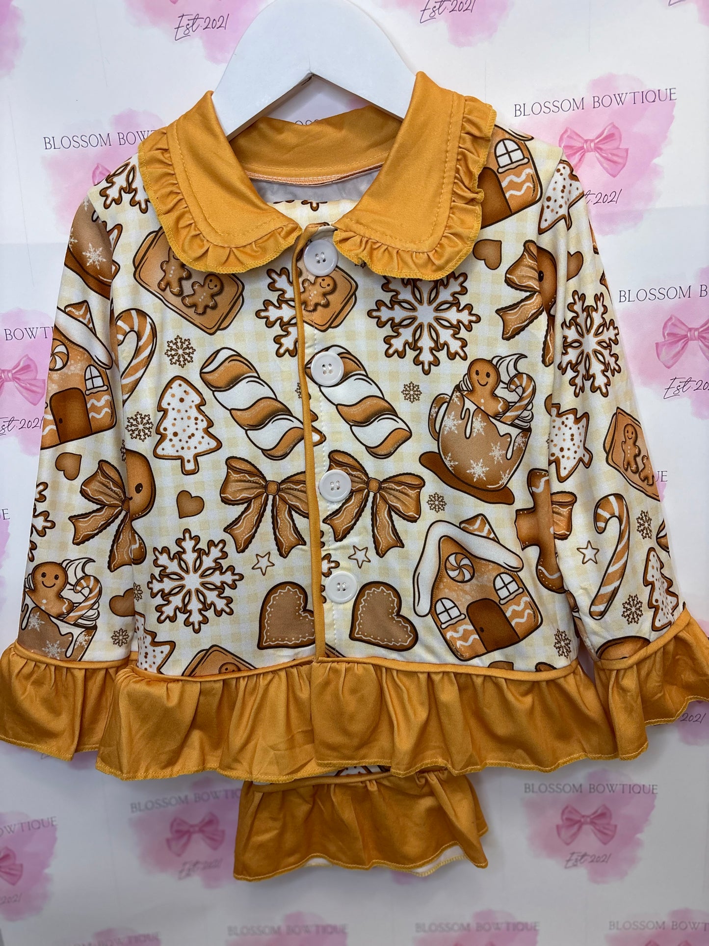 Gingerbread house 🎄 girls Christmas pyjamas (PRE ORDER)