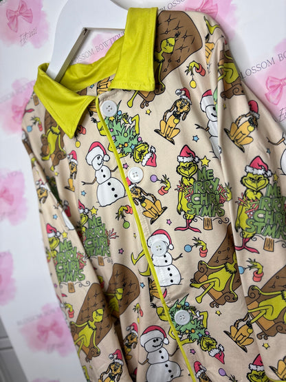 You’re a mean one! Boys Christmas pyjamas (PRE ORDER)