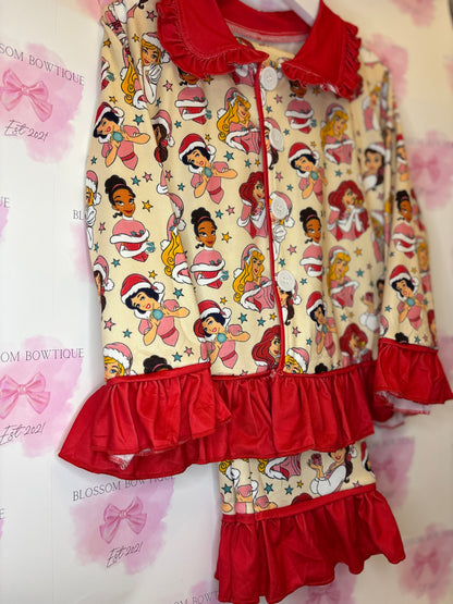 Princess dreams Christmas girls pyjamas (PRE ORDER)