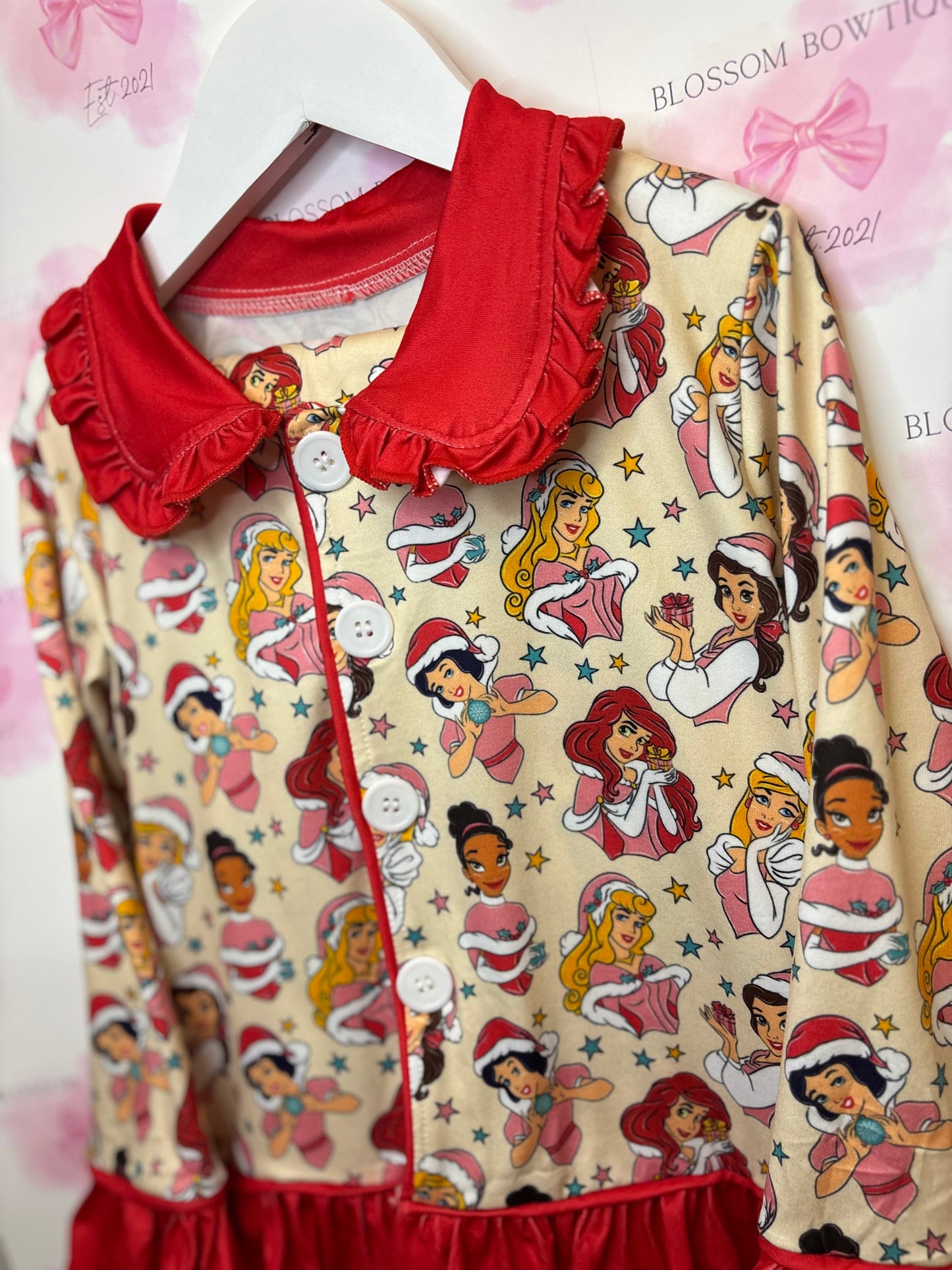 Princess dreams Christmas girls pyjamas (PRE ORDER)