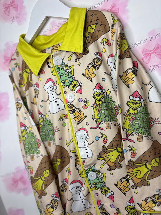 You’re a mean one! Boys Christmas pyjamas (PRE ORDER)