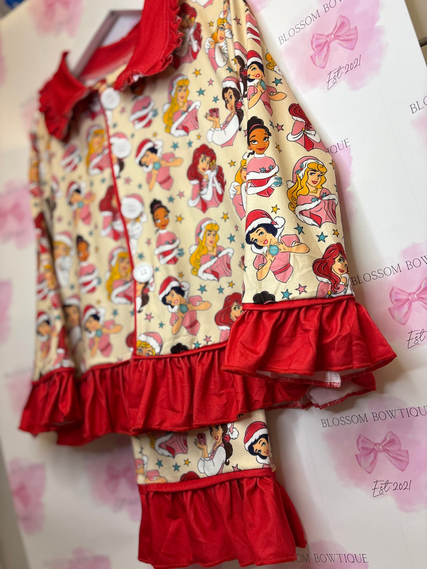 Princess dreams Christmas girls pyjamas (PRE ORDER)