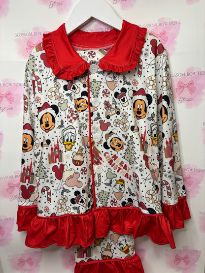 Children’s mickey Christmas pyjamas (PRE ORDER)