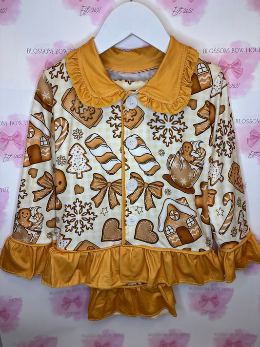 Gingerbread house 🎄 girls Christmas pyjamas (PRE ORDER)