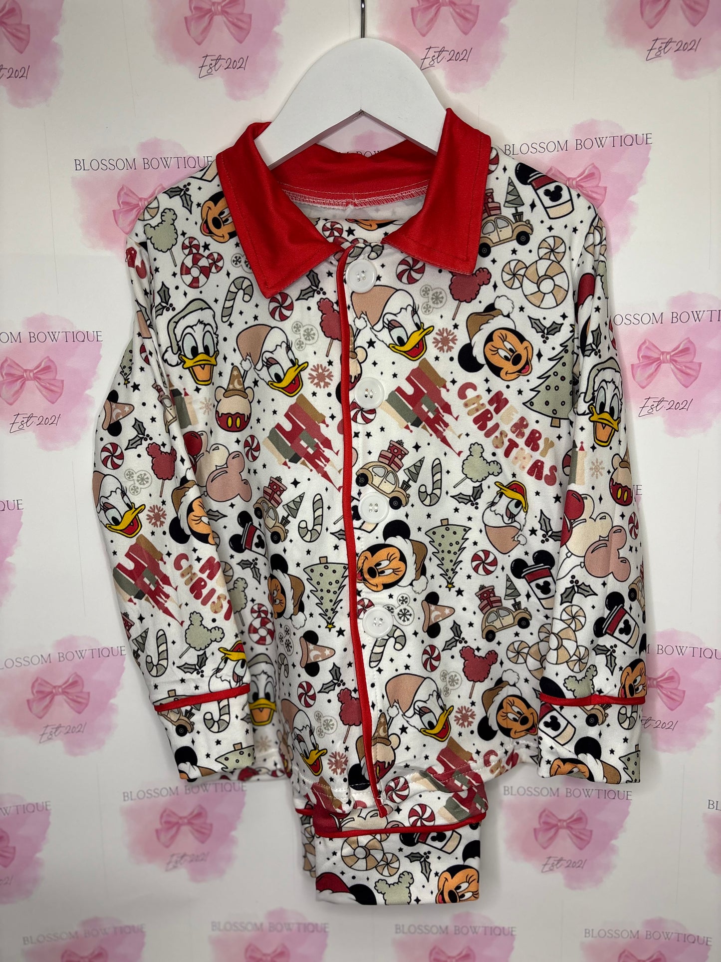 Children’s mickey Christmas pyjamas (PRE ORDER)