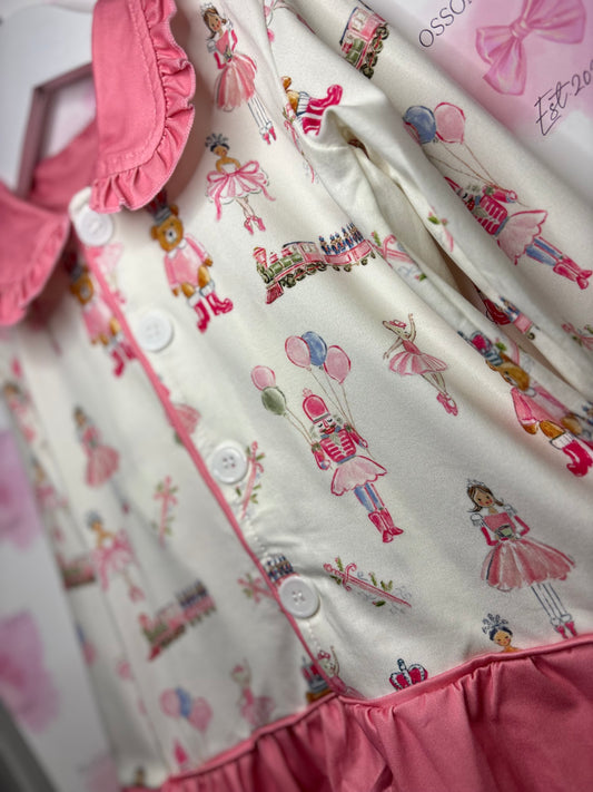 Ballet teddy bear girls Christmas pyjamas