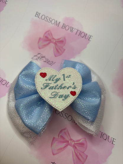My 1st Father’s Day (pink & blue option)