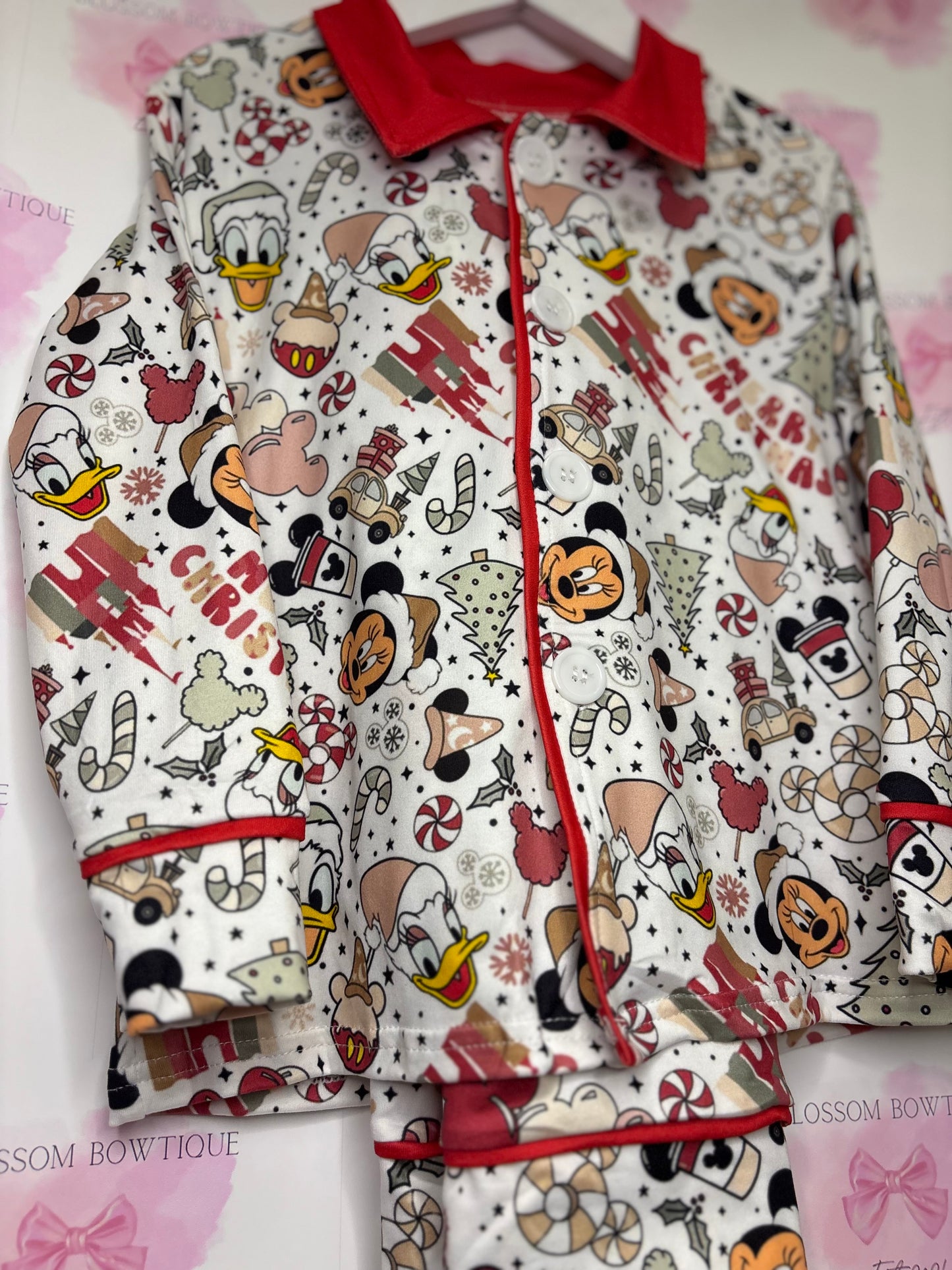 Children’s mickey Christmas pyjamas (PRE ORDER)