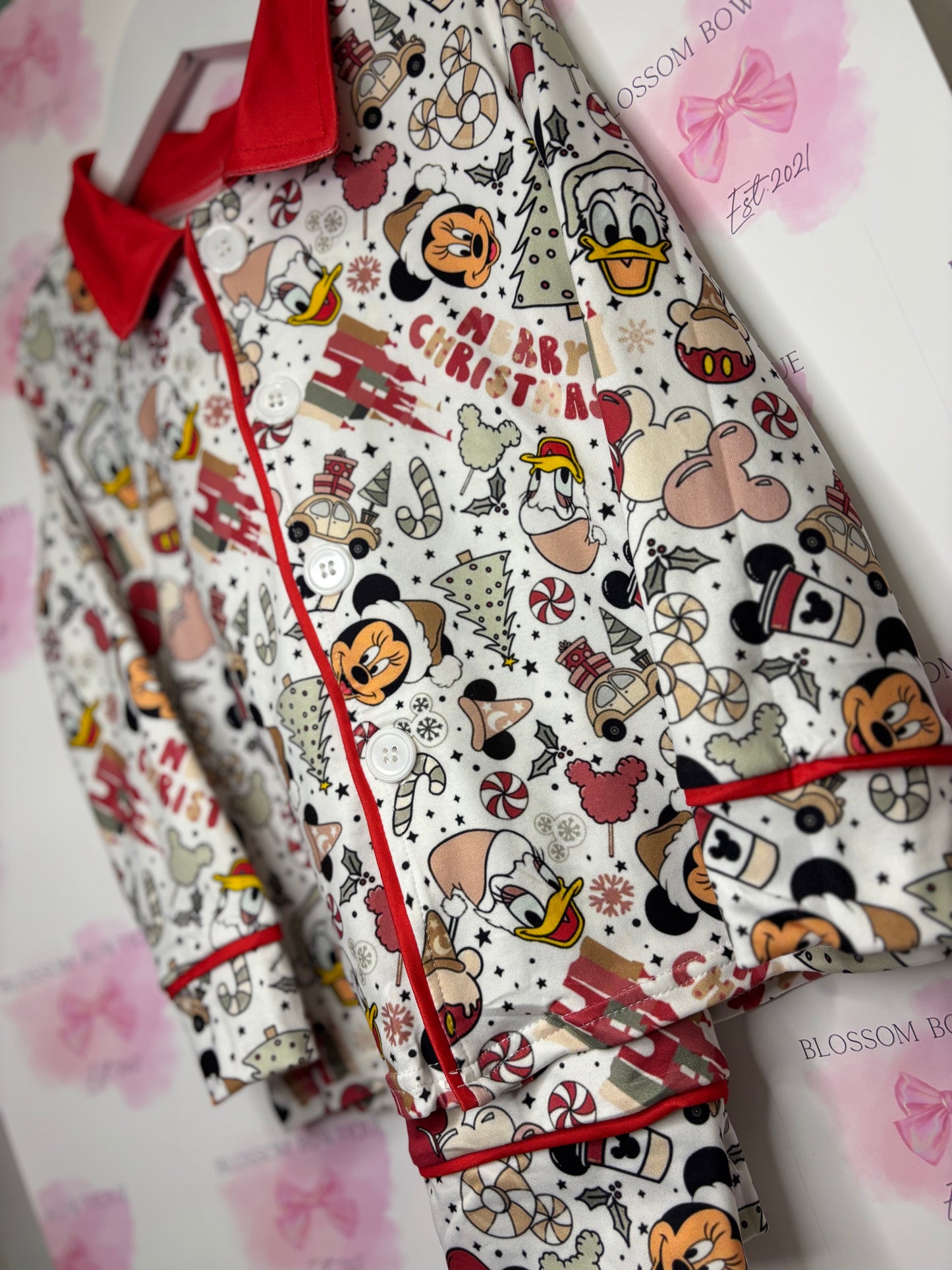 Children’s mickey Christmas pyjamas (PRE ORDER)