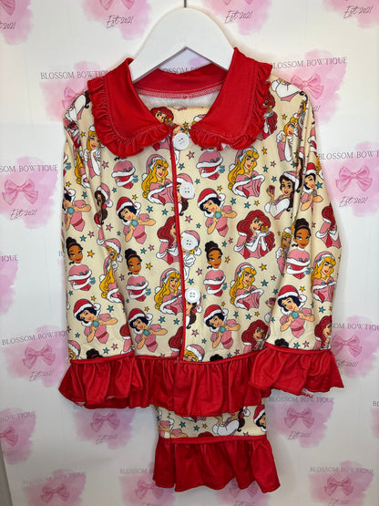 Princess dreams Christmas girls pyjamas (PRE ORDER)