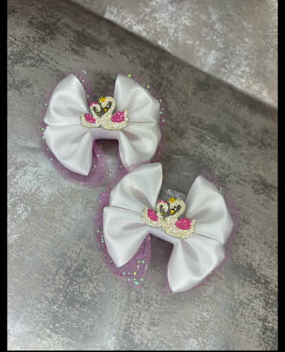 Swan lake pigtail bows
