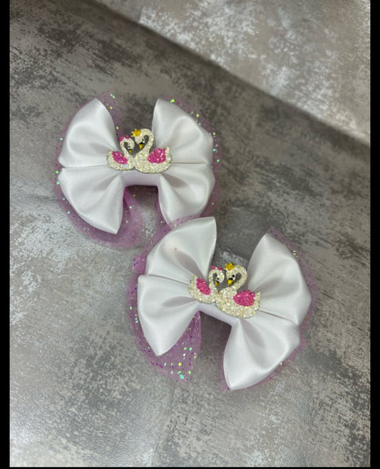 Swan lake pigtail bows