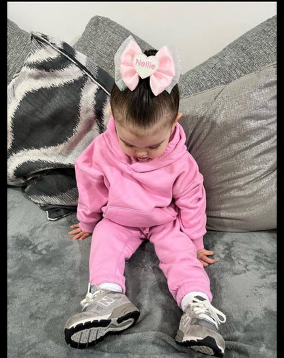 Personalised name heart bow