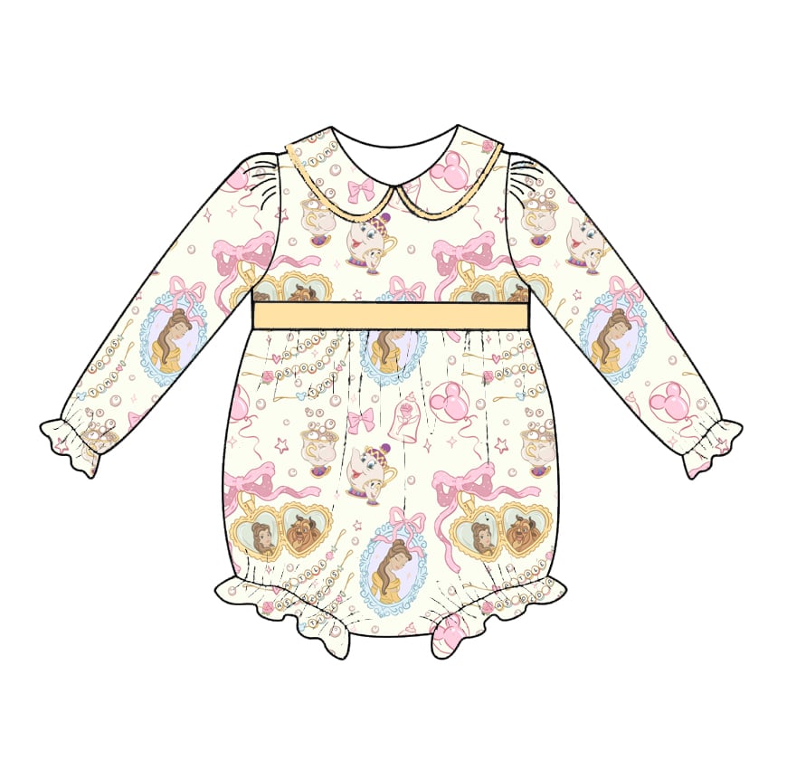 “Tale as old as time” 🥀 Girls romper (pre order)