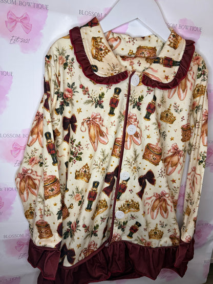 Royal nutcracker girls Christmas pyjamas (PREORDER)