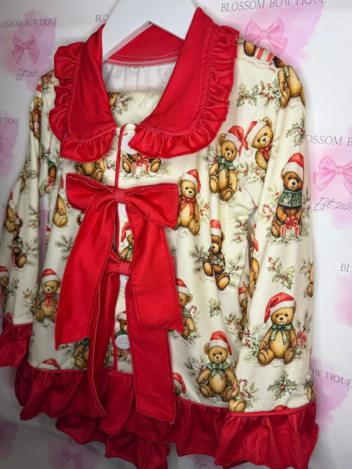 A Teddy Bears Christmas🐻 Womens pyjamas (PREORDER)